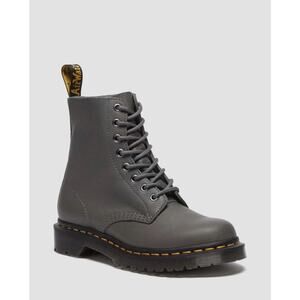 Dr Martens Women’s 1460 Pascal Virginia Combat Boots Gunmetal Grey Size 8 New